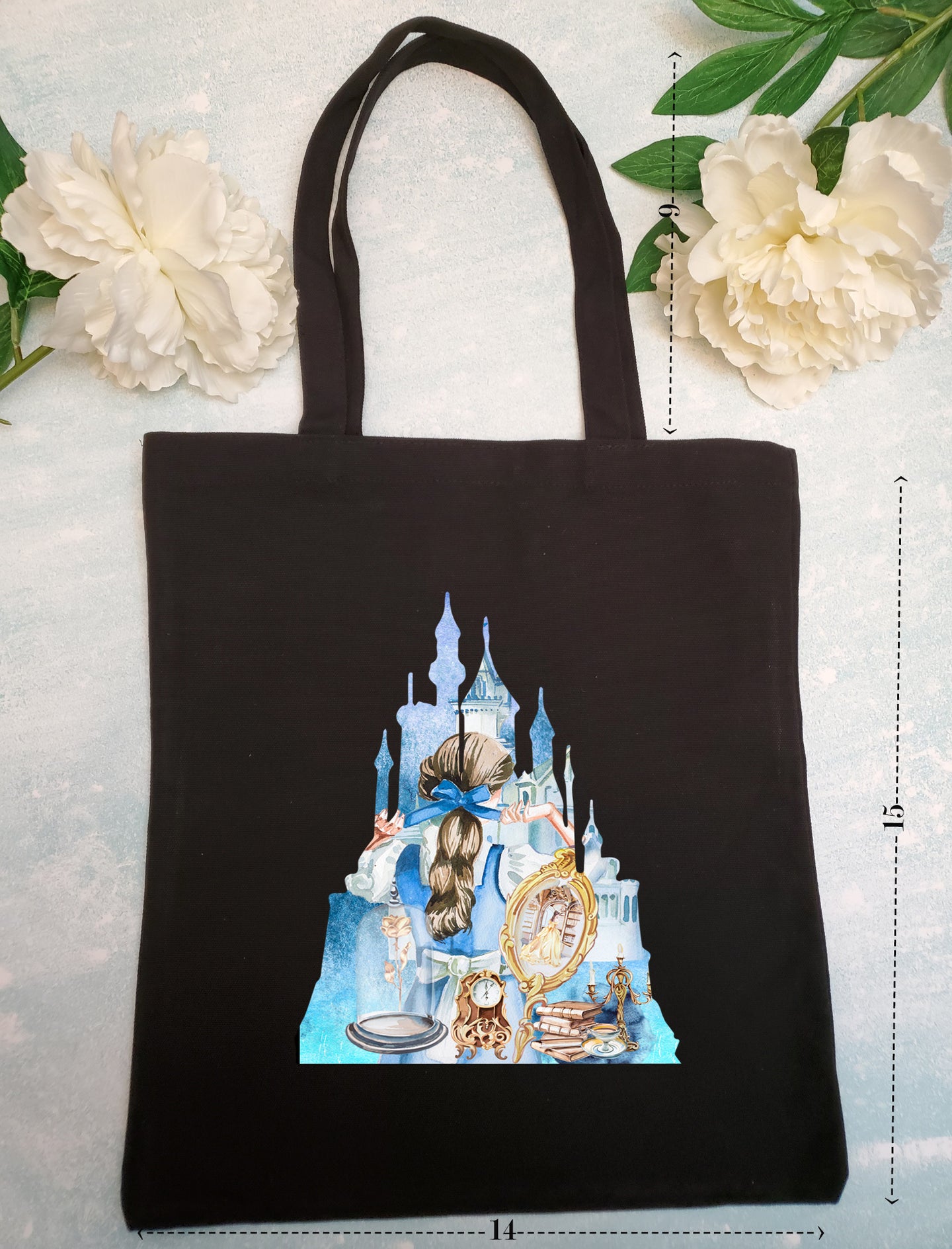 Beauty and the Beast Castle tote bag