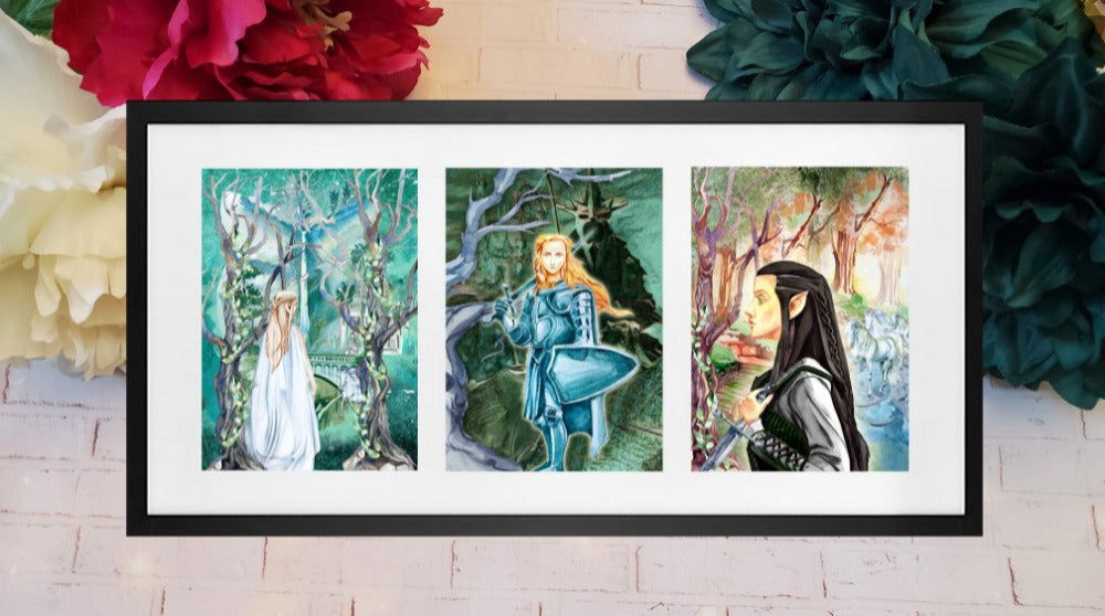 Lord of the Rings - Fierce female set - 5x7 Art Print