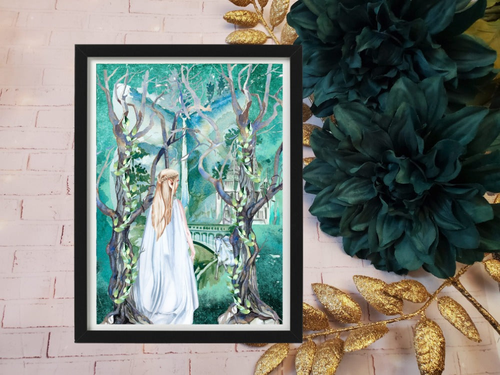 Lord of the Rings - Lady Galadriel - 5x7 Art Print