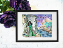 Load image into Gallery viewer, Fairytale Mashup - Snow White, Little Mermaid - 5x7 Art Print
